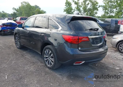 2014 Acura Mdx Technology Package from USA, damaged, VIN 5FRYD4H47EB017567